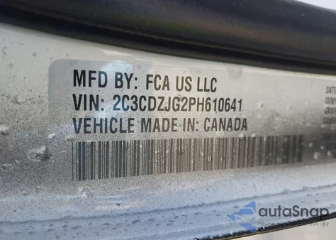 2023 Dodge Challenger Gt из США, поврежденный, VIN 2C3CDZJG2PH610641